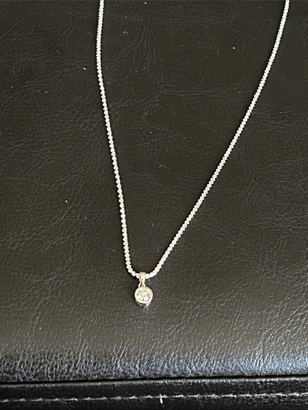 White Gold Diamond Pendant - White